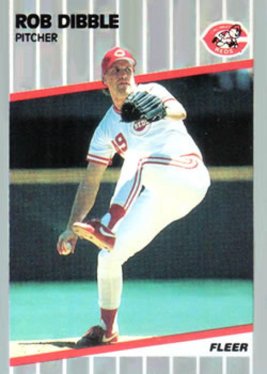 1989 Fleer #160 Rob Dibble VG RC Rookie Cincinnati Reds 