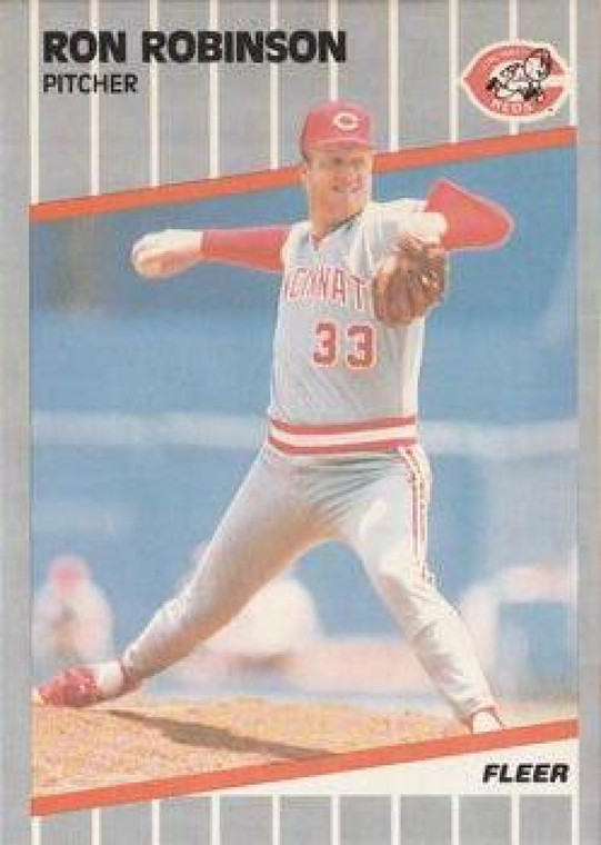 1989 Fleer #169 Ron Robinson VG Cincinnati Reds 