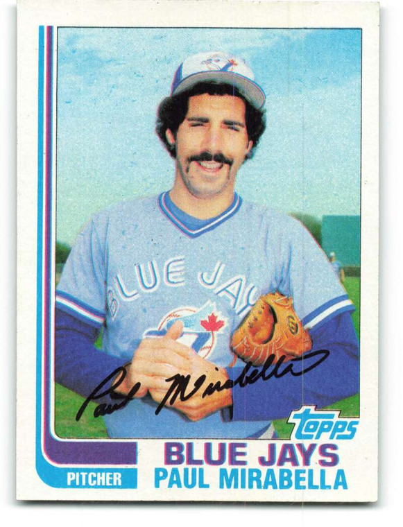 1982 Topps #499 Paul Mirabella VG Toronto Blue Jays 