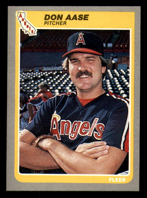 1985 Fleer #293 Don Aase VG California Angels 