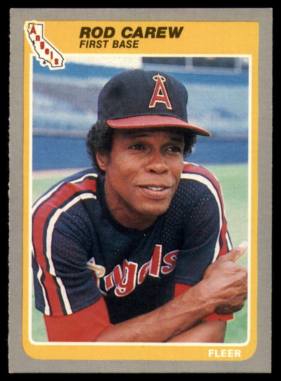 1985 Fleer #297 Rod Carew VG California Angels 