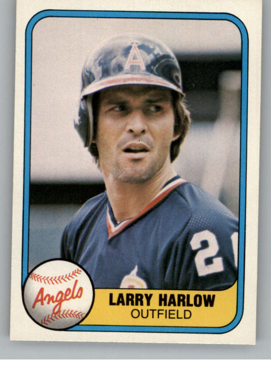 1981 Fleer #289 Larry Harlow VG California Angels 
