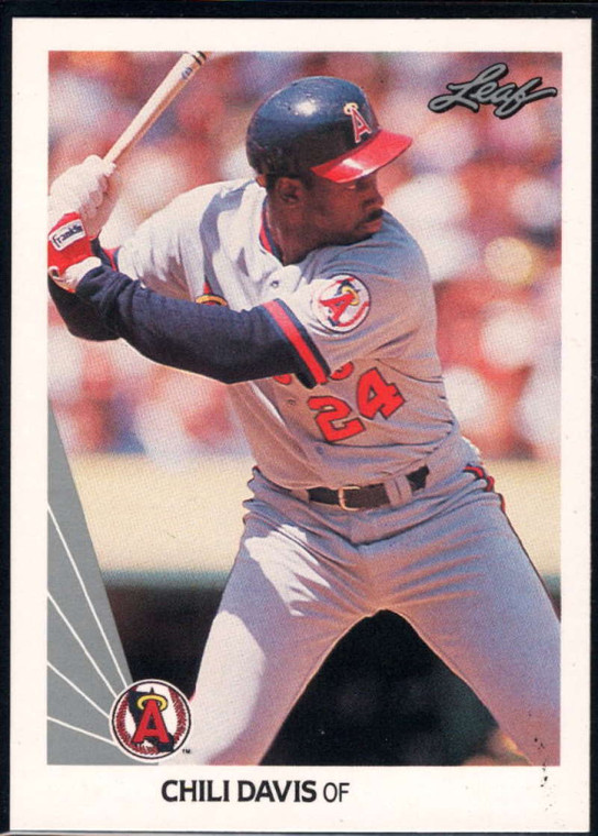 SOLD 26598 1990 Leaf #288 Chili Davis VG California Angels 