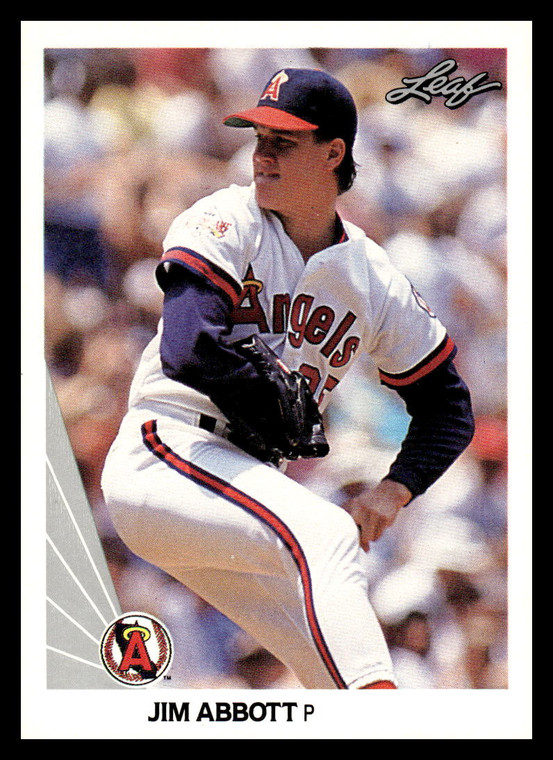 1990 Leaf #31 Jim Abbott VG California Angels 