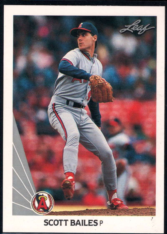 1990 Leaf #380 Scott Bailes VG California Angels 