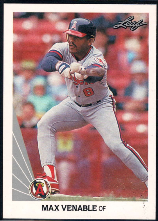 1990 Leaf #459 Max Venable VG California Angels 