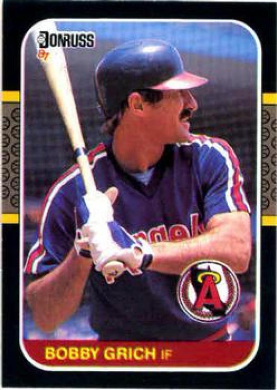 1987 Donruss #456 Bobby Grich VG California Angels 