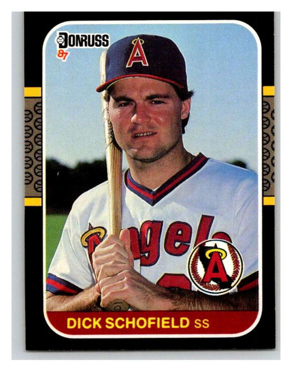 1987 Donruss #283 Dick Schofield VG California Angels 