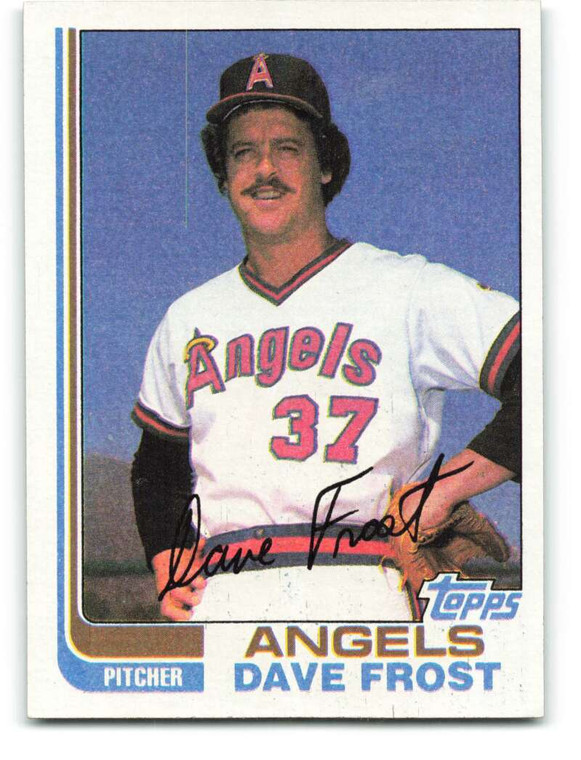 1982 Topps #24 Dave Frost VG California Angels 