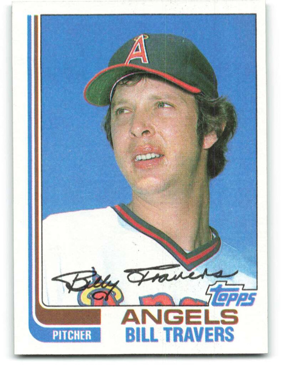 1982 Topps #628 Bill Travers VG California Angels 