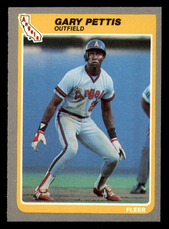 1985 Fleer #308 Gary Pettis VG California Angels 