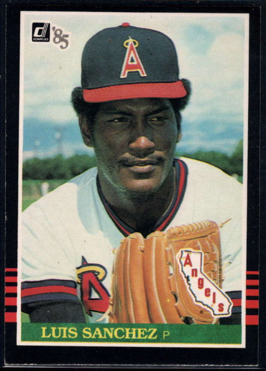 1985 Donruss #352 Luis Sanchez VG California Angels 