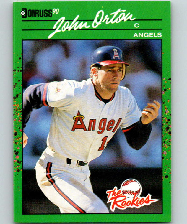 1990 Donruss Rookies #54 John Orton VG RC Rookie California Angels 