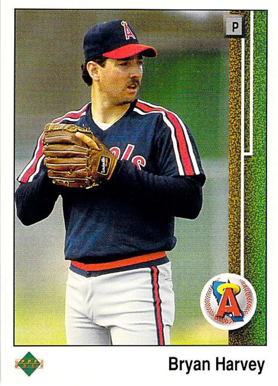 1989 Upper Deck #594 Bryan Harvey VG RC Rookie California Angels 
