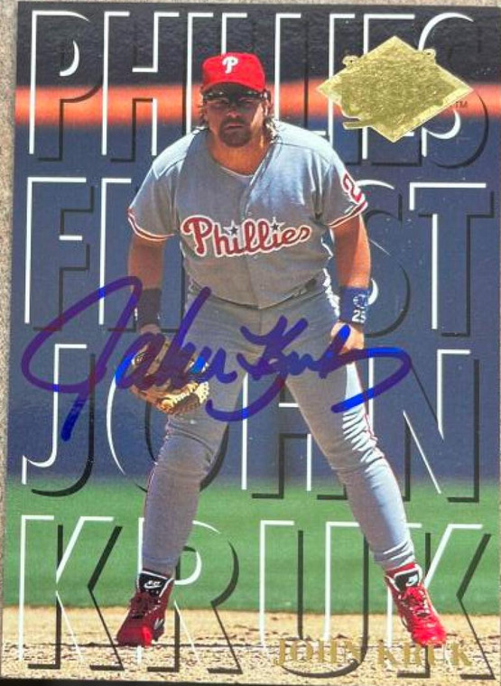 John Kruk Autographed 1994 Fleer Ultra Phillies Finest #M2