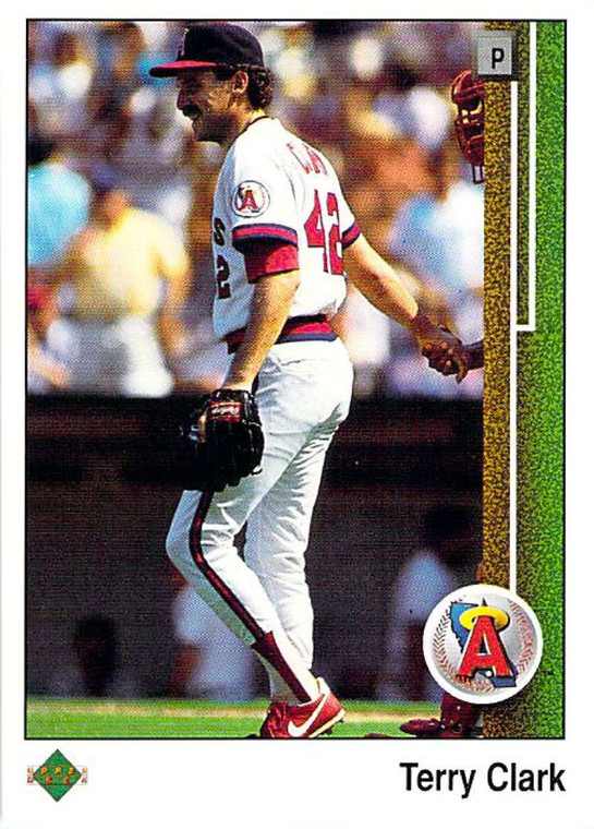 1989 Upper Deck #234 Terry Clark VG RC Rookie California Angels 