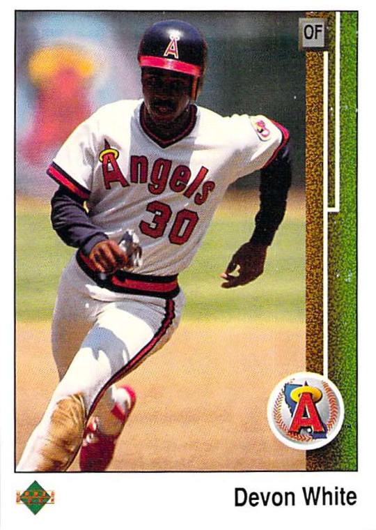 1989 Upper Deck #110 Devon White VG California Angels 