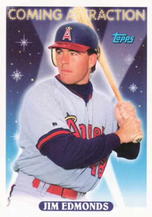 1993 Topps #799 Jim Edmonds VG RC Rookie California Angels 