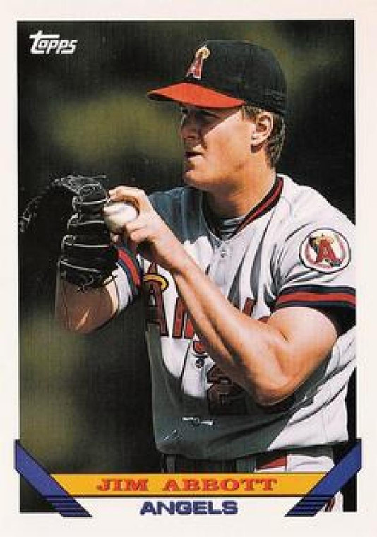 1993 Topps #780 Jim Abbott VG California Angels 