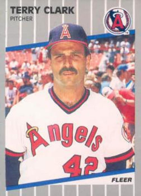 1989 Fleer #470 Terry Clark VG RC Rookie California Angels 
