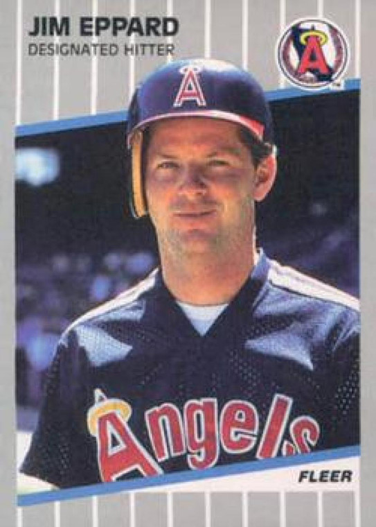 1989 Fleer #476 Jim Eppard VG California Angels 