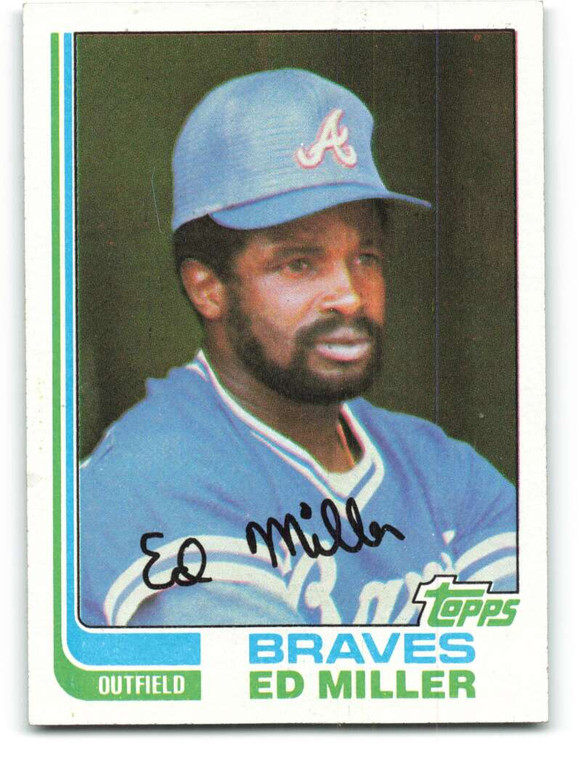 1982 Topps #451 Ed Miller VG Atlanta Braves 