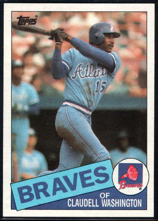 1985 Topps #540 Claudell Washington VG Atlanta Braves 