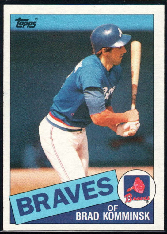 1985 Topps #292 Brad Komminsk VG Atlanta Braves 