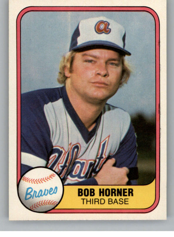 1981 Fleer #244 Bob Horner VG Atlanta Braves 