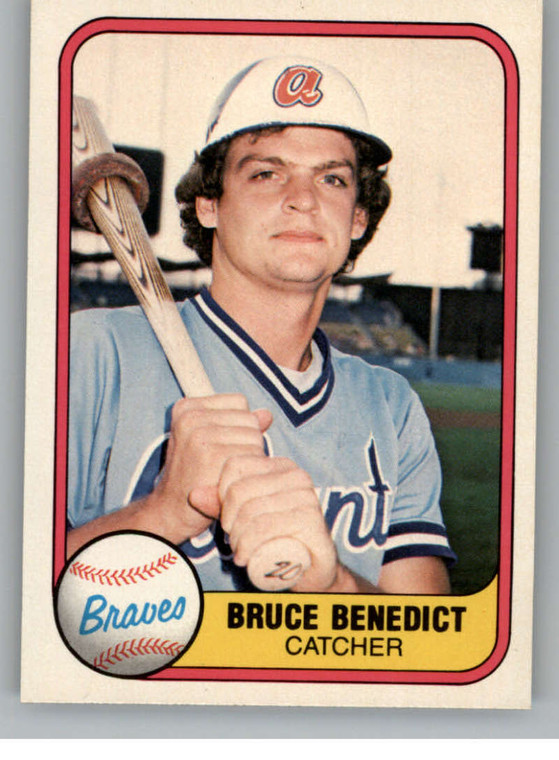1981 Fleer #248 Bruce Benedict VG Atlanta Braves 