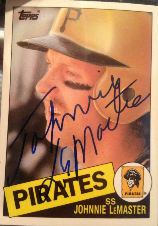 Johnnie LeMaster Autographed 1985 Topps Traded Tiffany #74T