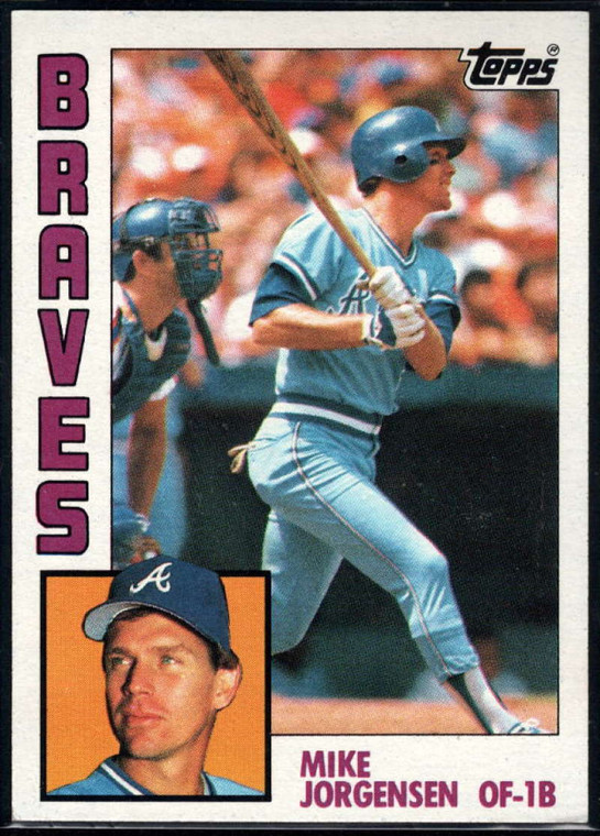 1984 Topps #313 Mike Jorgensen VG Atlanta Braves 