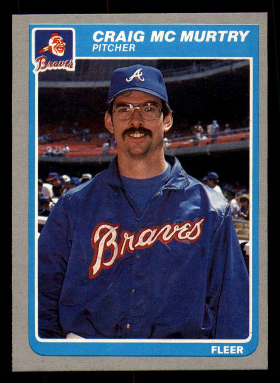 1985 Fleer #333 Craig Mcmurtry VG Atlanta Braves 