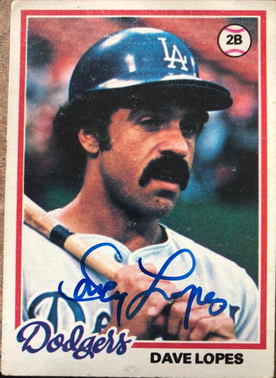 Davey Lopes Autographed 1978 Topps #440