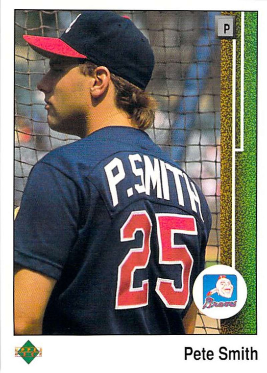 1989 Upper Deck #412 Pete Smith VG Atlanta Braves 