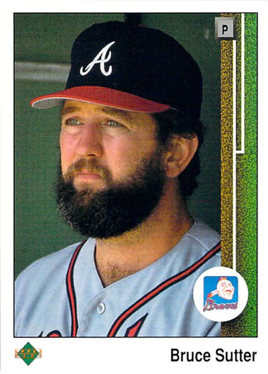 1989 Upper Deck #414 Bruce Sutter VG Atlanta Braves 