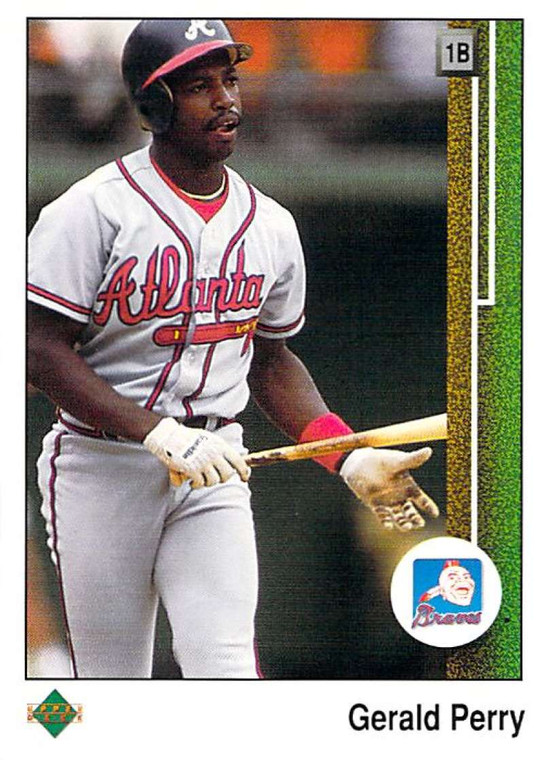 1989 Upper Deck #431 Gerald Perry VG Atlanta Braves 