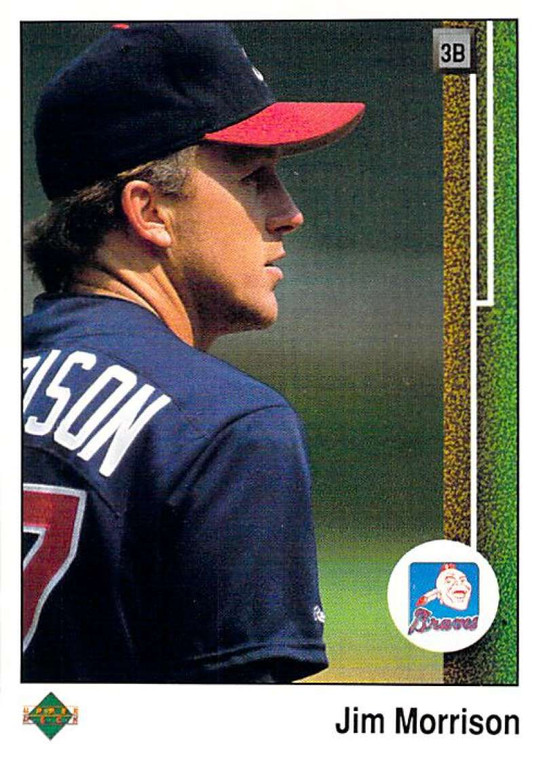 1989 Upper Deck #568 Jim Morrison VG Atlanta Braves 