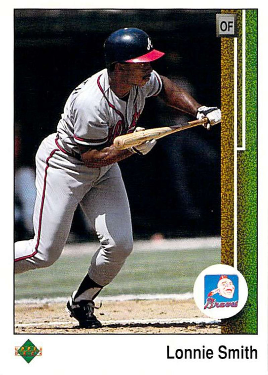 1989 Upper Deck #731 Lonnie Smith VG Atlanta Braves 