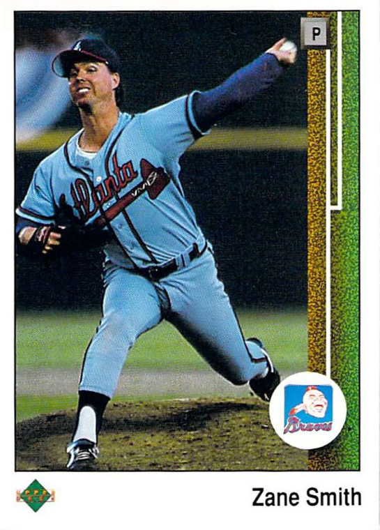 1989 Upper Deck #71 Zane Smith VG Atlanta Braves 