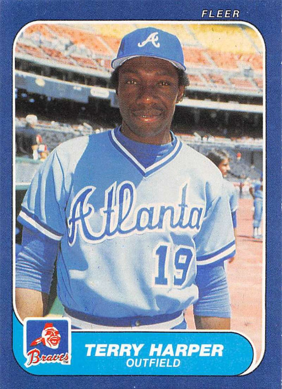 1986 Fleer #516 Terry Harper VG Atlanta Braves 