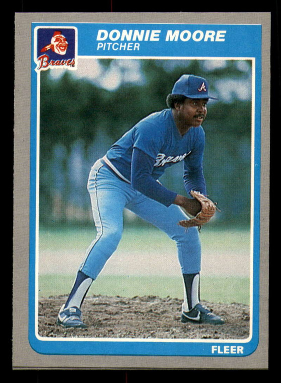 1985 Fleer #334 Donnie Moore VG Atlanta Braves 