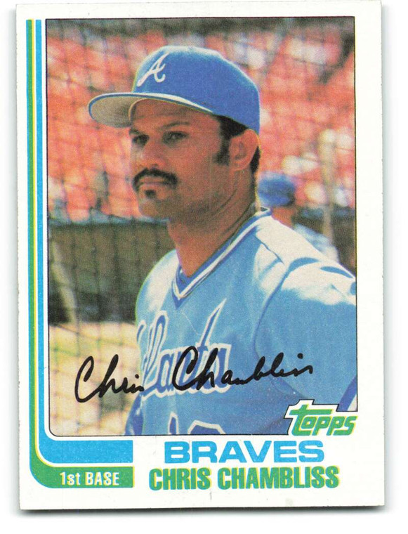 1982 Topps #320 Chris Chambliss VG Atlanta Braves 