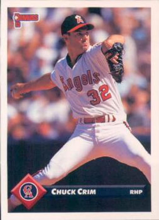 1993 Donruss #649 Chuck Crim VG California Angels 