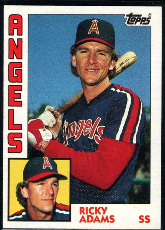 1984 Topps #487 Ricky Adams VG RC Rookie California Angels 