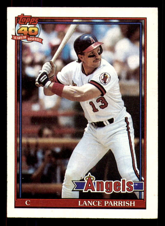 1991 Topps #210 Lance Parrish VG California Angels 
