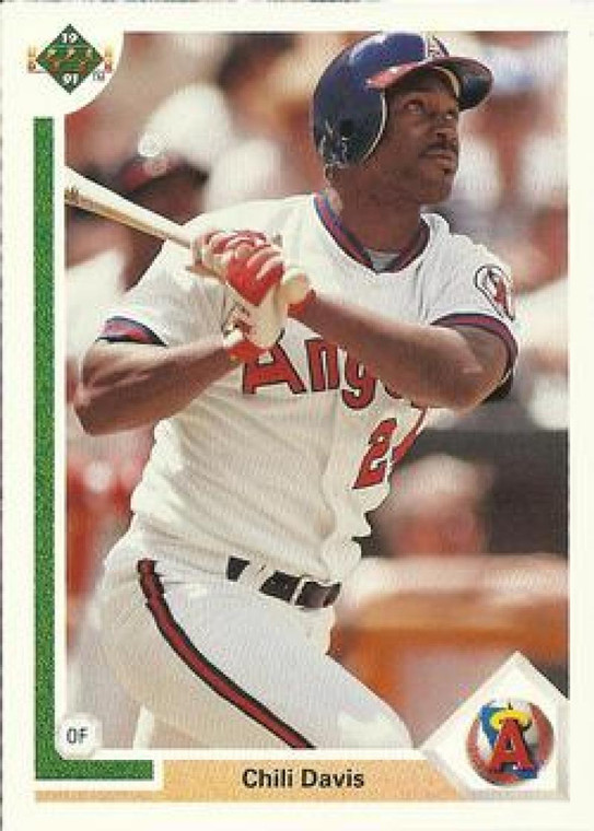 1991 Upper Deck #339 Chili Davis VG California Angels 