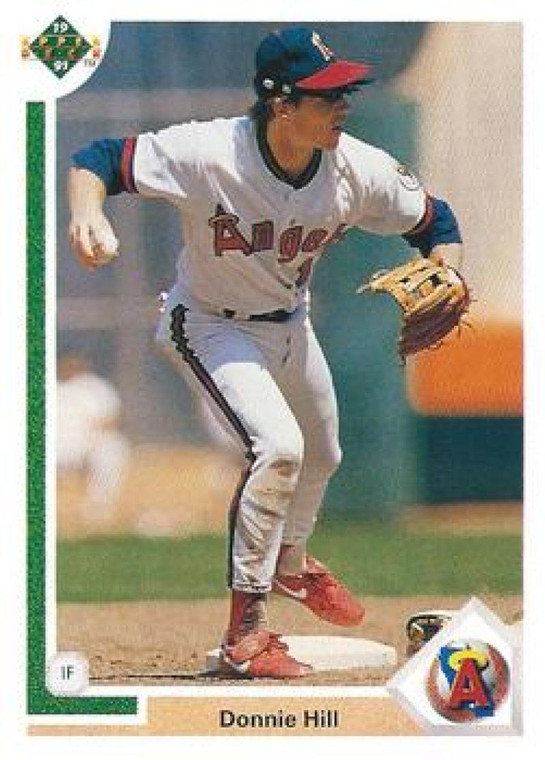 SOLD 37192 1991 Upper Deck #211 Donnie Hill VG California Angels 