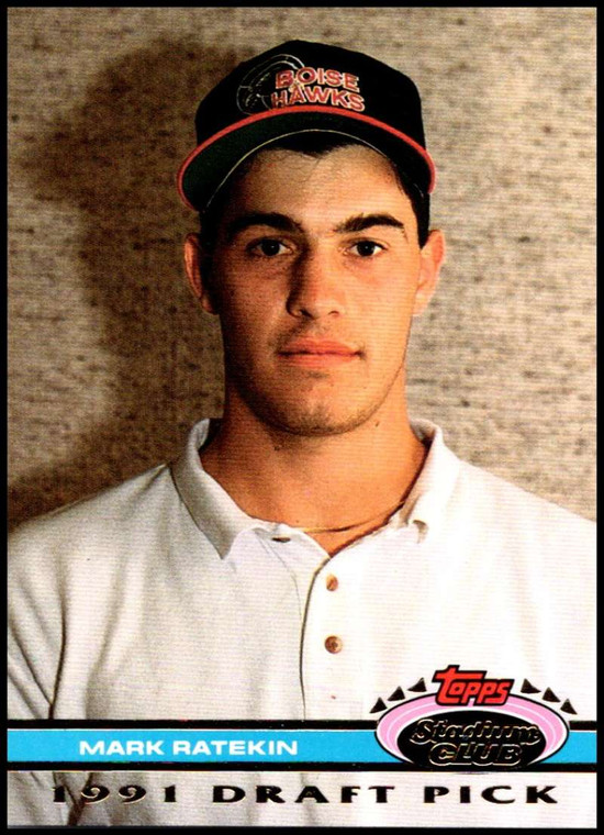 1992 Stadium Club Dome #148 Mark Ratekin VG RC Rookie California Angels 