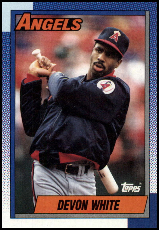 1990 Topps #65 Devon White VG California Angels 